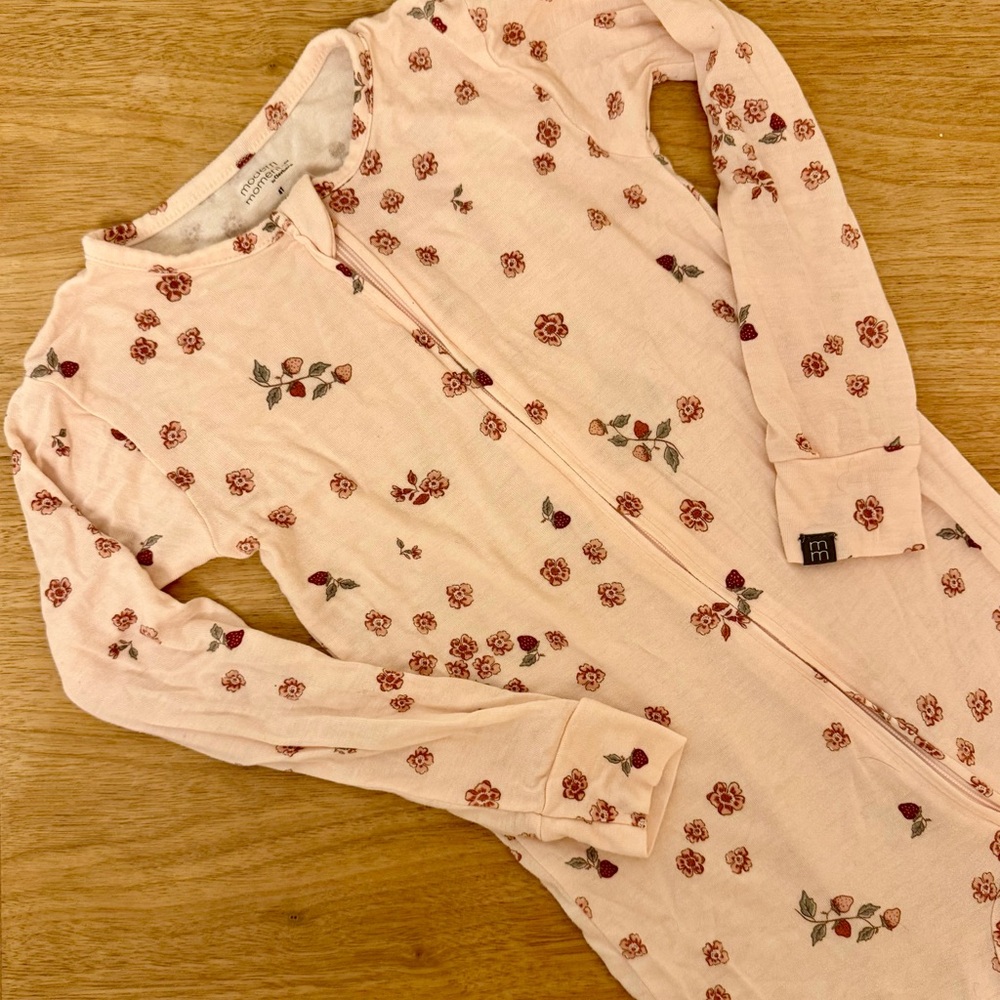 Gerber Modern Moments Pink Floral Onesie